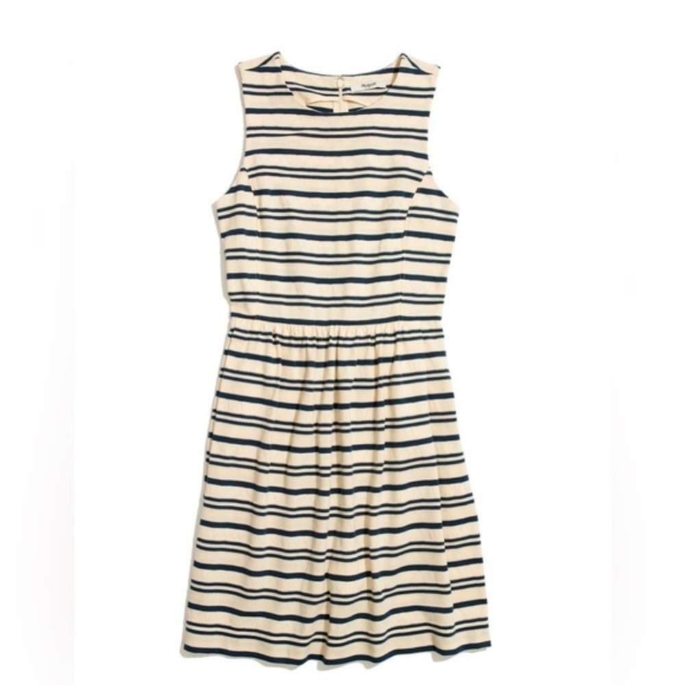 Madewell Afternoon Dress in Textured Stripe